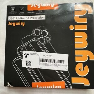 Jeywiry 5 in 1 iPhone 14 Plus Max Case Screen Protector Camera Len Crystal Clear